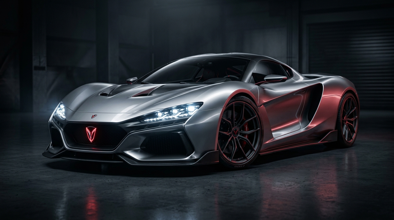 Veyronis Flagship Hypercar in Drift Motion